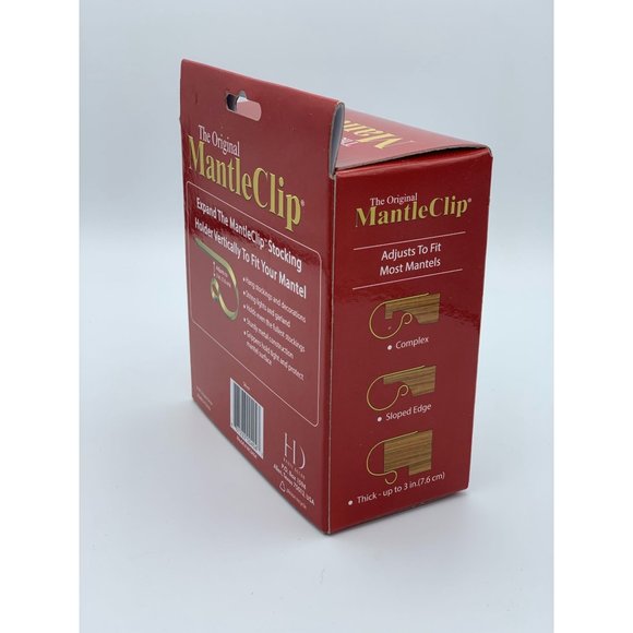 MantleClip 8 pack, Silver, Holiday Mantle Stocking Holder, Light, Garland & Deco - Picture 5 of 5